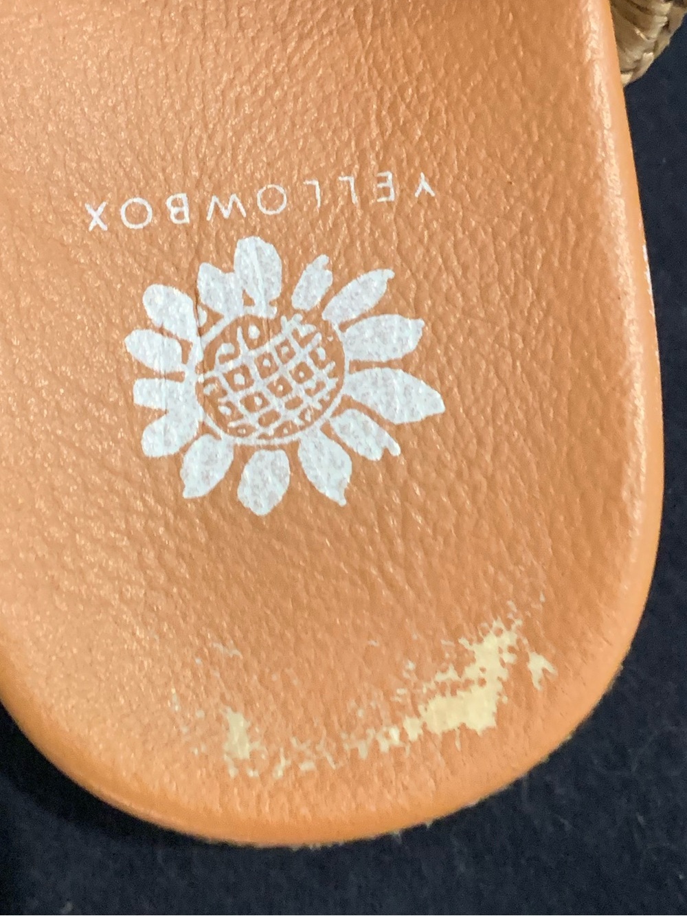 Yellow Box sandals. - Picture 3 of 4